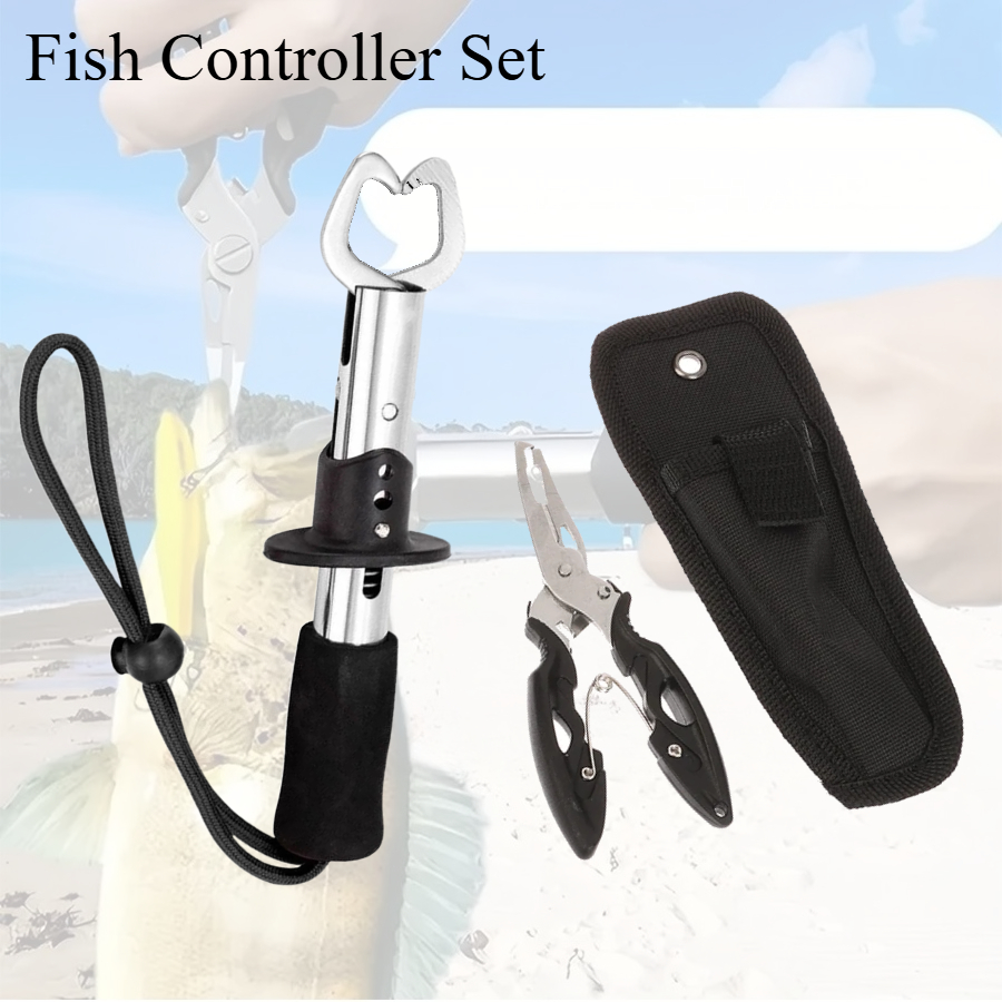 Fishing Hook Stainless Steel - 2 قطعة مجموعة تحكم الأسماك تضمين