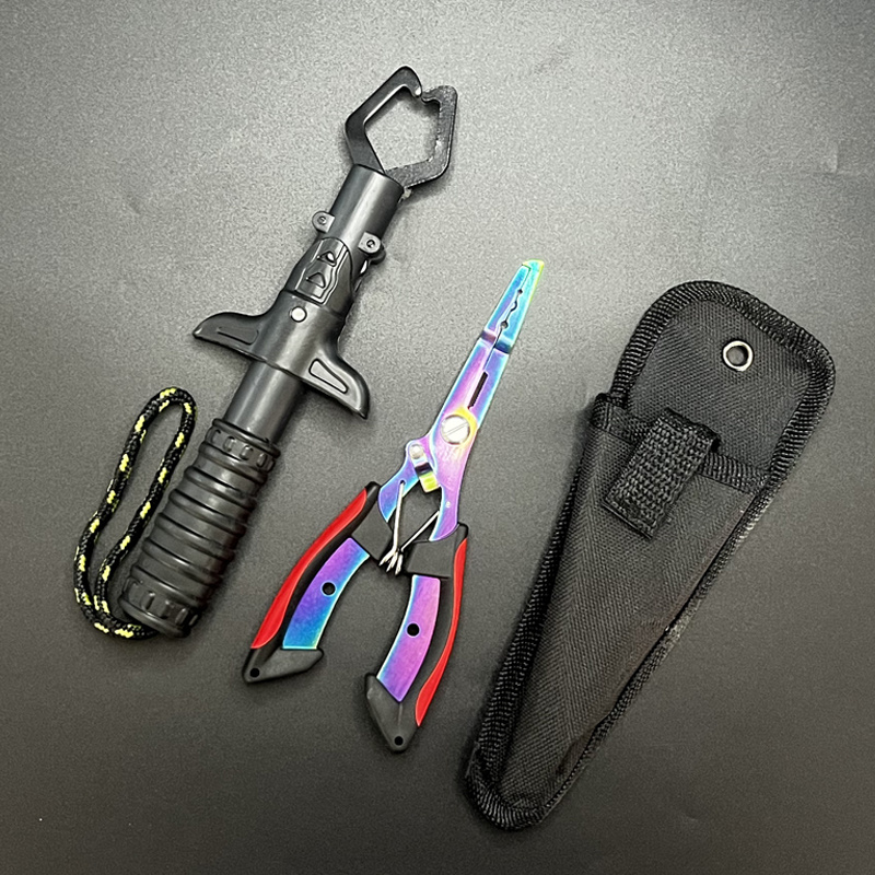 Fishing Hook Sharpener - مجموعة كماشة صيد وملقط أسماك، أداة