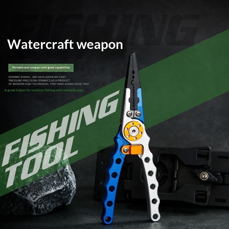 Fishing Hook Sharpener - كماشة صيد من سبائك الألومنيوم بمقبض