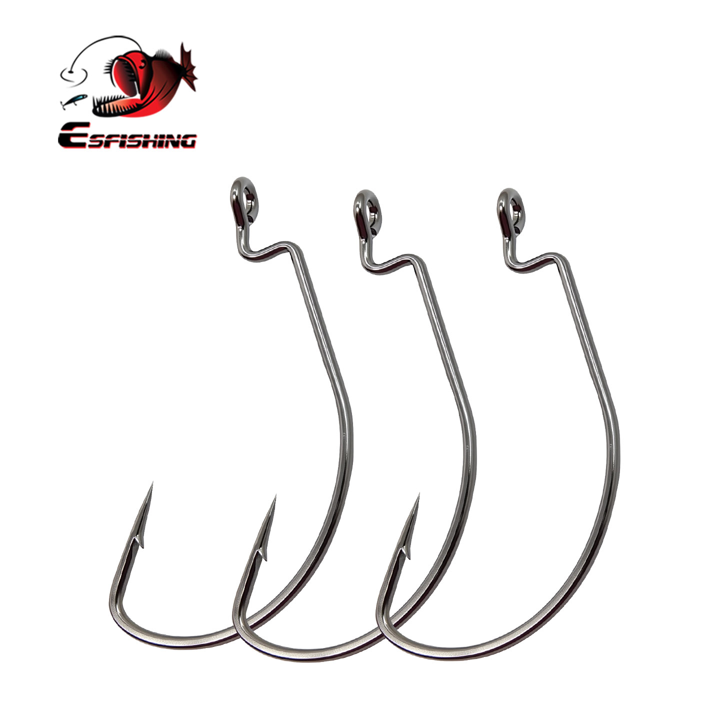 خطاف صيد من الفولاذ الكربوني م - مراجعة Fishing Hook Size وسعره