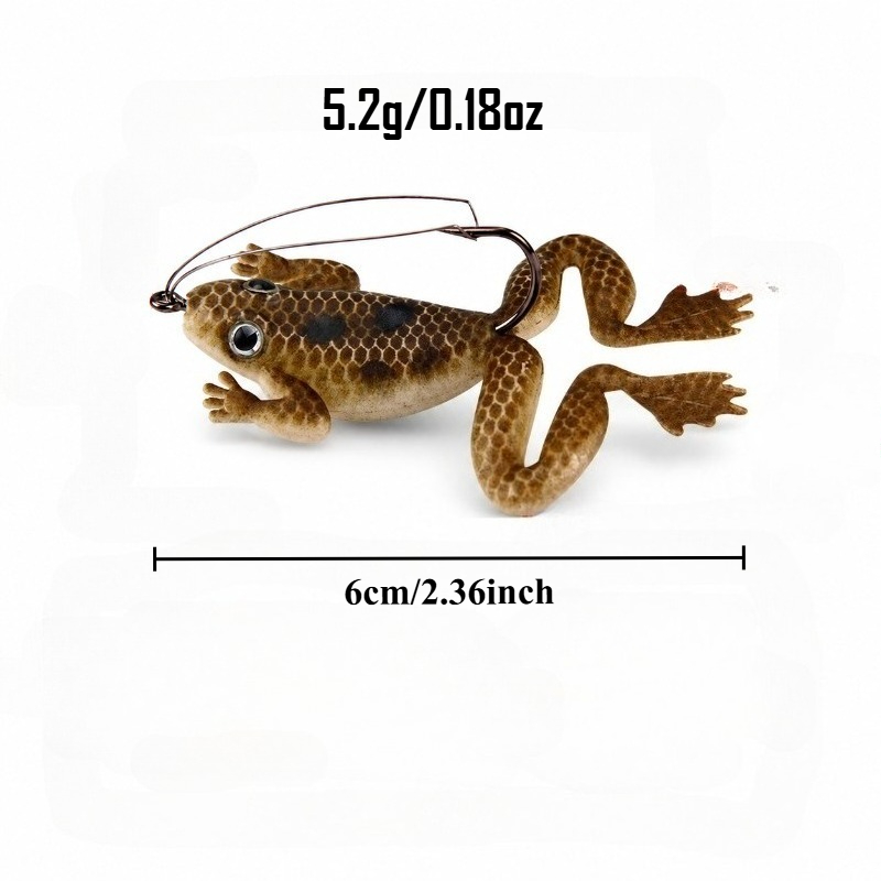 4 قطع/8 قطع طُعم ضفدع لصيد سمك - مراجعة Fishing Hook Weedless وسعره